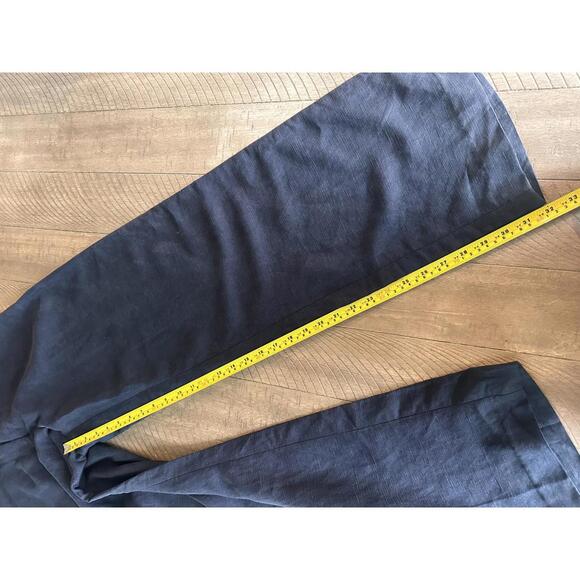NWT Aritzia The Limitless Linen Wide Leg Pants in Dark Night Navy Women’s size 8 - Picture 10 of 15